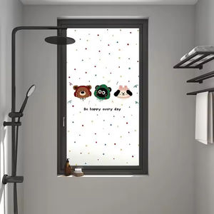 Autocollant en verre dépoli personnalisé, motif mignon personnalisable, best-seller, nouveau, autocollant en PVC pour fenêtre, <span class=keywords><strong>miroir</strong></span>, fenêtre - Product Image 2