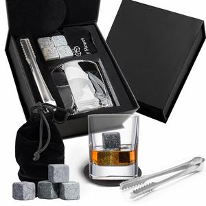 Ensemble de verres à whisky haut de gamme avec coffret en bois, boîte de rangement en bois, ensemble de verres individuels et pierres à whisky - Product Image 6
