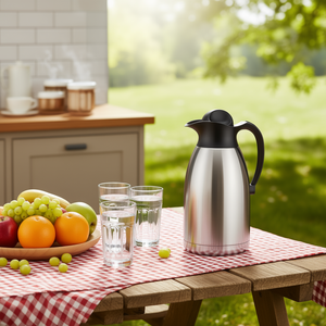 Insulated Jug Stainless Steel 2L Thermal Carafe For <b>Hot</b> Cold <b>Drinks</b> - Product Image 3