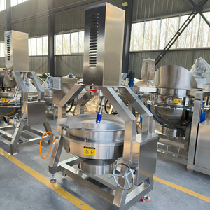 Machine industrielle de fabrication de sauce chili ketchup Ligne de production de poêles à frire planétaires semi-automatique - Product Image 4