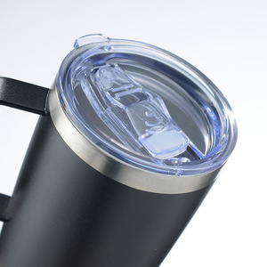 Gobelet isotherme en acier inoxydable 20 oz avec poignée, pour le bureau et la voiture - Product Image 2