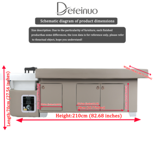 Cama de Champú Profesional Portátil y Moderna para Salón con Respaldo Reclinable, Silla de Spa y Masaje de Pies Tailandés - Personalizable OEM/ODM - Product Image 6