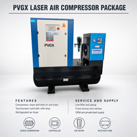 Compresseur d'air à double vis PVGX pour machine de découpe laser avec sécheur, réservoir et filtre – Fournisseur OEM/ODM en gros