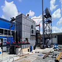 Chauffe-huile thermique à biomasse à grille horizontale compacte ZHONGFEI YLW pour la rénovation des chambres à chaudières existantes