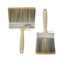 Brosse à plafond à manche en plastique, poils épais, pour la peinture des murs et plafonds de grande surface