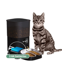 Distributeur automatique intelligent pour animaux de compagnie, double bol, grande capacité, machine d'alimentation quantitative programmable par Wi-Fi pour chats et chiens