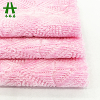 Tissu jacquard chenille en polyester et élasthanne teint uni Mulinsen Textile