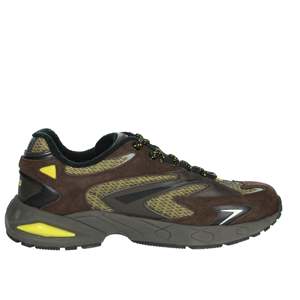 Zapatillas Deportivas para Hombre M411 SN OD YE Marrón con Detalles Amarillos - Product Image 4