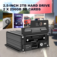 CCENTEN 10.1 pouces VGA moniteur plastique DVR système de caméra de recul GPS 8CH HDD 4G 1080P TFT LCD universel Gua 5W H.264