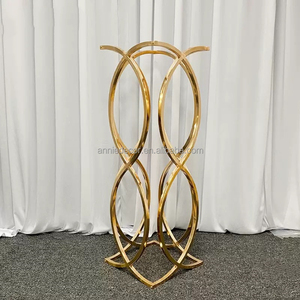 <span class=keywords><strong>Support</strong></span> <span class=keywords><strong>de</strong></span> fleurs moderne en métal doré pour centre <span class=keywords><strong>de</strong></span> table, présentoir floral pour mariage, événement, fête, décorations - Product Image 3