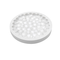 Moule à gâteau en silicone blanc transparent de 8 pouces, résistant à la chaleur, écologique, réutilisable, antiadhésif, outil de bricolage, vente en gros