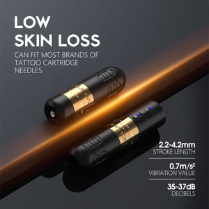 Ambition seher เครื่องสักปากกาไร้สายจังหวะปรับได้<span class=keywords><strong>2</strong></span>.<span class=keywords><strong>2</strong></span>-4.<span class=keywords><strong>2</strong></span>มม. พร้อมแบตเตอรี่คู่สำหรับงานศิลปะบนร่างกาย - Product Image 3