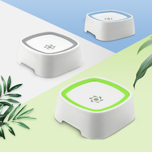 Bol d'eau anti-éclaboussures 1,5 L pour animaux de compagnie, avec disque flottant, abreuvoir pour chien sans déversement, abreuvoir pour chat, distributeur d'eau à alimentation lente pour animaux qui buivent de manière désordonnée - Product Image 1