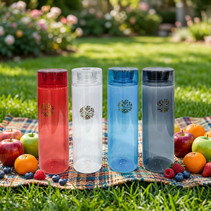1000ml Half Gallon Transparent Plastic Sports Water Bottle <b>Straw</b> Direct Drinking Eco-Friendly Portable Travel <b>Cup</b> for Hiking - Product Image 4