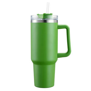 Encaixa o copo do carro do suporte 40oz copo do carro com punho Caneca isolada vácuo do curso do aço inoxidável para a condução e o uso do trabalho - Product Image 1