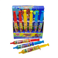 Seringue de bonbons liquides fruités Seringue sucrée Confiture de bonbons liquides en forme d'aiguille Jelly Candy Toys