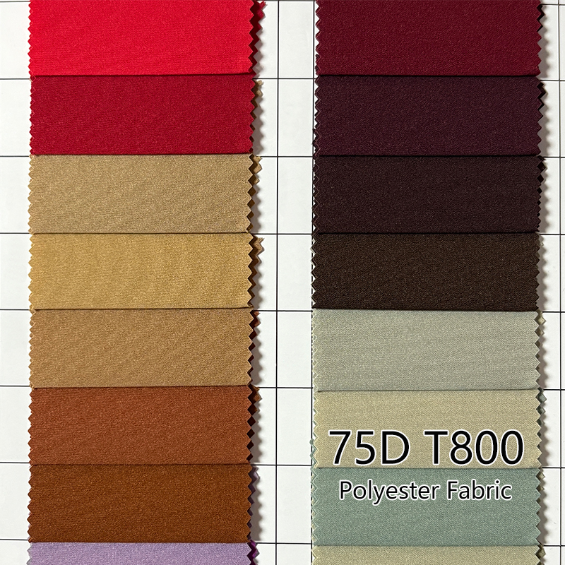 RTS Wholesale 110gsm 75D 100Polyester Woven Breathable Functional Fabric Outdoor Fabric 4-way Stretch Fabric