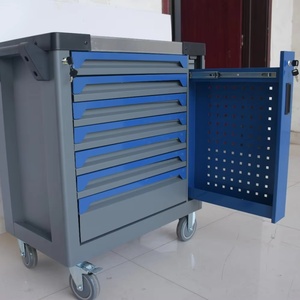 Carrito de Almacenamiento para Taller con Ruedas y 7 Cajones con Cerradura, Resistente, de Acero, Capacidad de Carga de 300 kg, Venta Caliente OEM - Product Image 6