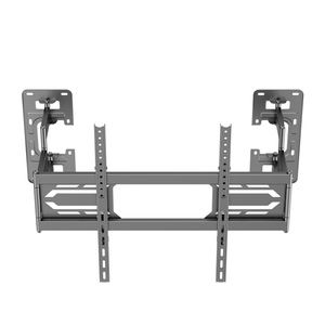 <span class=keywords><strong>Support</strong></span> <span class=keywords><strong>mural</strong></span> pour téléviseur en acier, compatible avec les écrans plats de 32 à 100 pouces, <span class=keywords><strong>pivotant</strong></span>, inclinable, mouvement complet, avec conception à double base - Product Image 3