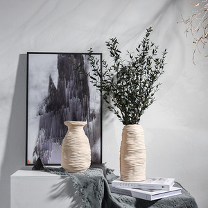 <span class=keywords><strong>Vase</strong></span> en céramique style Wabi-Sabi Meijo pour fleurs séchées, arrangement floral frais, modèle de maison pour fleuriste, ornements décoratifs doux pour la maison - Product Image 4
