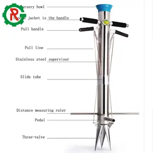 Handheld manual seed planter vegetable seedling transplanter