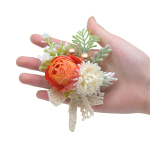 Grande corpetto completo ecologico da polso Set di fiori angelo eterno palla rosa crisantemo per forniture per feste promozionali - Product Image 5