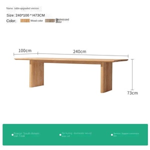Table et chaises d'extérieur en teck du Myanmar pour cour de villa, hôtel, maison d'hôtes, terrasse extérieure, mobilier de loisirs en bois massif - Product Image 6