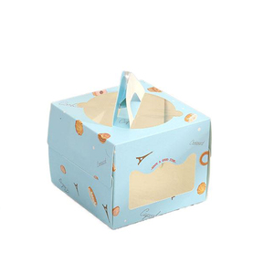 Hộp Đựng Nhiều Màu Sắc Tươi Sáng Mới Túi Đựng Bánh Bằng Giấy Xách Tay Hộp Đựng Bánh Phô Mai Kẹo Bữa Ăn Sáng Hạnh Phúc Có Tay Cầm Cửa Sổ - Product Image 6