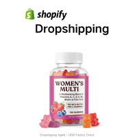 Gummies multivitaminées à saveur de fruits rouges pour femmes, enrichies en biotine et acide folique, vente chaude, agent de dropshipping Shopify 1688 DDP Chine 2026
