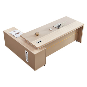Ensemble de <span class=keywords><strong>bureau</strong></span> et chaise de direction en bois moderne avec armoire de rangement - Conception ergonomique durable pour la maison/le <span class=keywords><strong>bureau</strong></span> - Product Image 6