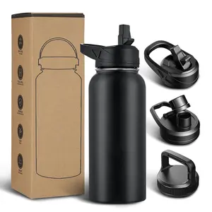 Free sample 32 oz reusable beverage Sports water bottle double insulated stainless steel water bottle with custom logo