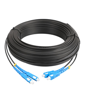 สายไฟเบอร์ออปติกสำหรับภายนอกอาคาร 2x5 มม. แบบ Single-Mode SC-SC G652D PVC เกรดโทรคมนาคมสำหรับภายนอกอาคาร - Product Image 3