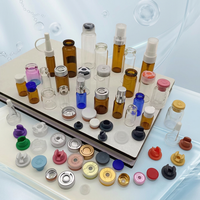 Botella de Vidrio Personalizada Resistente a la Corrosión por Ácidos y Álcalis, Vial de Vidrio Transparente de 3 ml, 5 ml, 10 ml con Tapa de Aluminio