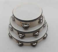 Low Price 8 Inches Tambourine DrumWholesale Hand Drum Percussion Customized Logo Instrument Unpainted Toy
