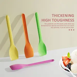 95mm Ice Cream Scoop Biodegradable Disposable PLA Colorful Spoon For Ice Cream