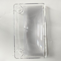 Cadre de plaque d'immatriculation de moto, couvercle de plaque d'immatriculation en plastique transparent et fumé caché