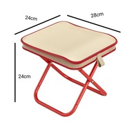 Mazars pliants en acier au carbone, tabourets pliants portables d'extérieur, chaises pliantes pour enfants, mini tabourets de camping, vente en gros