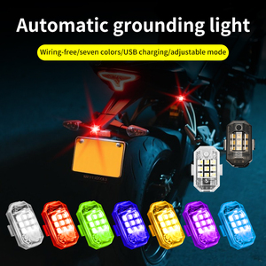 Đèn cảnh báo chống va chạm 7 màu Điều khiển từ xa không dây Đèn <span class=keywords><strong>LED</strong></span> nhấp nháy cho ô tô, xe máy - Product Image 3