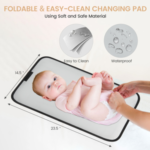 Bolsa de Pañales LOVEVOOK con Cambiador, Bolsa de Maternidad <span class=keywords><strong>para</strong></span> Mamá y Papá con Correas <span class=keywords><strong>para</strong></span> <span class=keywords><strong>Cochecito</strong></span>, Mochila Impermeable Grande <span class=keywords><strong>para</strong></span> Pañales - Product Image 6