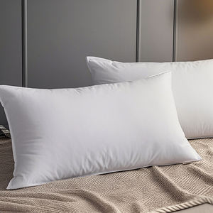Bantal tempat tidur standar gaya <span class=keywords><strong>Hotel</strong></span> terlaris penopang tidur leher nyaman bagian dalam lembut bantal serat poliester pemasok Tiongkok polos - Product Image 1