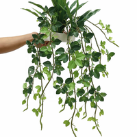 Décoration Murale Feuilles Artificielles en Gros pour Intérieur – Plantes Artificielles en Plastique à Suspendre, Fausses Lianes en Pot