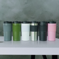 Cafetière à main portable, bouteille, cafetière à pression française, tasse avec filtre pour le camping