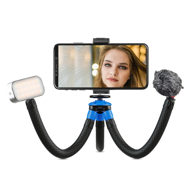 Professional Lightweight Video Camera Tripod Phone Tripod Stand Gimbal Stabilizer Phone Holder