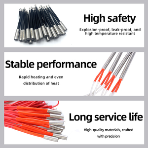 Công suất cao mật độ thép không gỉ điện kháng <span class=keywords><strong>Cartridge</strong></span> nóng 12V 24V 110V 220V công nghiệp cấp lõi yếu tố làm nóng - Product Image 4