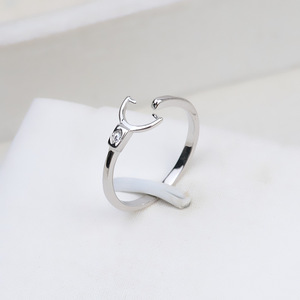 S925 <b>Silver</b> Through-Hole <b>Bead</b> Clip Open Ring 5.5.5 Female DIY Pearl Hollow Holder Accessory Jewelry Findings Components 109 - Product Image 1