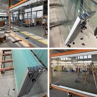 Porte coulissante pliante mobile, cloison pliante, porte en verre pliante, porte accordéon panoramique, porte pliante de projet