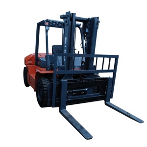 Chariot élévateur diesel HELI 5 tonnes d'occasion, 100% d'origine, meilleur prix, avec déplaceur latéral hydraulique, pneus pleins, bonnes performances et bon état de fonctionnement - Product Image 1