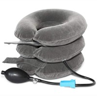 Cou Gonflable Oreiller Collier Tracteur Air Dispositif De Traction Cervicale Soutien Vertèbre Orthopédie Massage Relaxation Brace