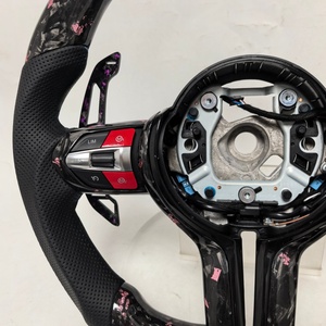 <span class=keywords><strong>Volante</strong></span> de fibra de carbono forjado rosa para <span class=keywords><strong>BMW</strong></span> F10 F30 F80 E60 E90 E92 F01 F11 F20 F22 F31 E70 E71 F15 F16 M5 M3 M4 F82 - Product Image 4