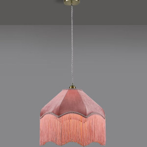 Lustre rond en velours noir à franges pour salon, décoration intérieure - Product Image 5